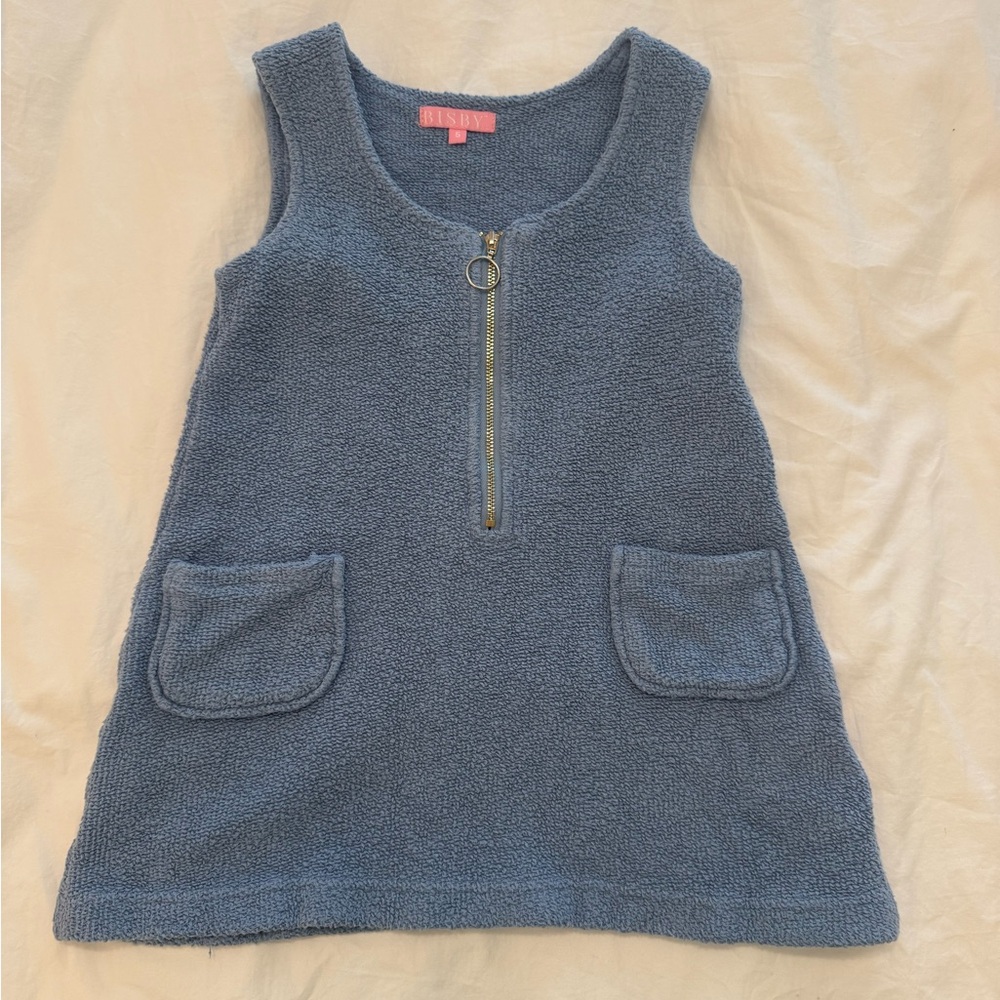 BISBY Blue Sherpa Jumper with Front Zipper
